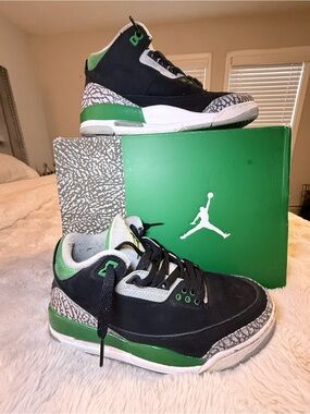 Nike Air Jordan 3 Retro Pine Green Black – Men’s Size 8 – Original Box